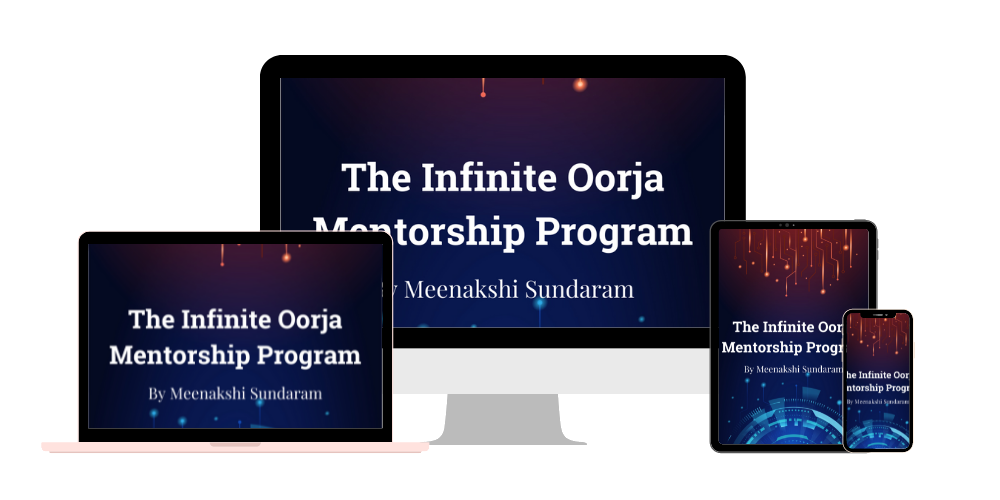 Infinite oorja mentorship program mockups
